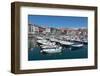 Traditional Fishing Boats Moored in the Harbour in Lekeitio, Basque Country (Euskadi), Spain-Martin Child-Framed Photographic Print