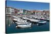 Traditional Fishing Boats Moored in the Harbour in Lekeitio, Basque Country (Euskadi), Spain-Martin Child-Stretched Canvas