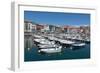 Traditional Fishing Boats Moored in the Harbour in Lekeitio, Basque Country (Euskadi), Spain-Martin Child-Framed Photographic Print