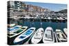 Traditional Fishing Boats Moored in the Harbour in Lekeitio, Basque Country (Euskadi), Spain-Martin Child-Stretched Canvas