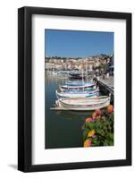 Traditional Fishing Boats Moored in the Harbour of the Historic Town of Cassis, Mediterranean-Martin Child-Framed Photographic Print