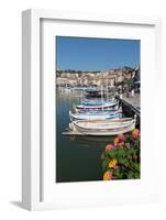 Traditional Fishing Boats Moored in the Harbour of the Historic Town of Cassis, Mediterranean-Martin Child-Framed Photographic Print