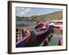 Traditional fishing boats near Las Salinas. Fogo Island (Ilha do Fogo), part of Cape Verde-Martin Zwick-Framed Photographic Print