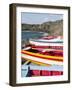 Traditional fishing boats near Las Salinas. Fogo Island (Ilha do Fogo), part of Cape Verde-Martin Zwick-Framed Photographic Print