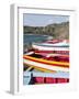 Traditional fishing boats near Las Salinas. Fogo Island (Ilha do Fogo), part of Cape Verde-Martin Zwick-Framed Photographic Print