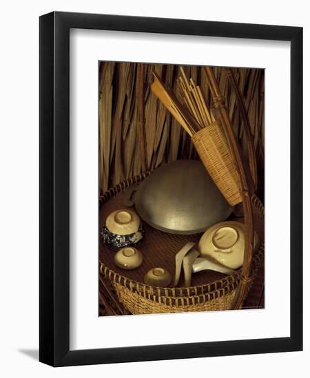 Traditional Food Basket, Vietnam-Keren Su-Framed Photographic Print