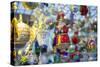Traditional glass ornaments at Christmas Market, Bamberg, Germany-Jim Engelbrecht-Stretched Canvas