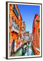 Traditional Gondolas in Venice-null-Framed Premium Giclee Print