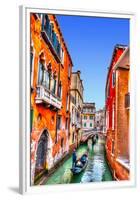 Traditional Gondolas in Venice-null-Framed Premium Giclee Print