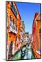 Traditional Gondolas in Venice-null-Mounted Art Print