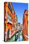 Traditional Gondolas in Venice-null-Stretched Canvas