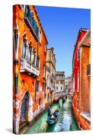 Traditional Gondolas in Venice-null-Stretched Canvas