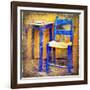 Traditional Greece Details -Painting Style Series-Maugli-l-Framed Art Print