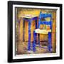 Traditional Greece Details -Painting Style Series-Maugli-l-Framed Art Print