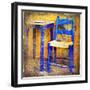 Traditional Greece Details -Painting Style Series-Maugli-l-Framed Art Print