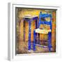 Traditional Greece Details -Painting Style Series-Maugli-l-Framed Art Print