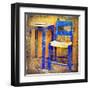 Traditional Greece Details -Painting Style Series-Maugli-l-Framed Art Print