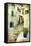 Traditional Greece -Pictorial Streets, Artistic Picture-Maugli-l-Framed Stretched Canvas