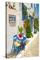 Traditional Greece Series - Street  Tavernas-Maugli-l-Stretched Canvas