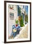 Traditional Greece Series - Street  Tavernas-Maugli-l-Framed Photographic Print