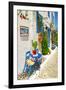 Traditional Greece Series - Street  Tavernas-Maugli-l-Framed Photographic Print