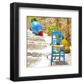 Traditional Greece Village Set-null-Framed Art Print