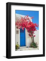 Traditional Greek Door on Sifnos Island, Greece-papadimitriou-Framed Photographic Print