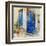 Traditional Greek Streets -Artwork In Painting Style-Maugli-l-Framed Art Print