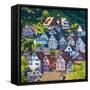 Traditional Half Timbered Buildings in Schiltach's Picturesque Medieval Altstad, Baden-Wurttemberg-Doug Pearson-Framed Stretched Canvas