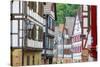 Traditional Half Timbered Buildings in Schiltach's Picturesque Medieval Altstad, Baden-Wurttemberg-Doug Pearson-Stretched Canvas