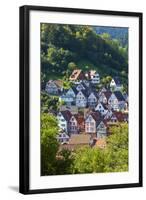 Traditional Half Timbered Buildings in Schiltach's Picturesque Medieval Altstad, Baden-Wurttemberg-Doug Pearson-Framed Photographic Print