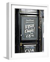 Traditional Hand Battered Fish and Chips!, London-Anna Siena-Framed Photographic Print