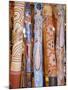 Traditional Hand Painted Colourful Didgeridoos, Australia-Dominic Webster-Mounted Photographic Print