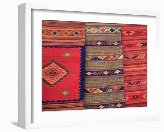 Traditional Hand Woven Rugs, Oaxaca City, Oaxaca, Mexico, North America-Wendy Connett-Framed Photographic Print