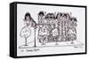 Traditional Haussmann architecture along the Champs Elysees, Paris, France-Richard Lawrence-Framed Stretched Canvas