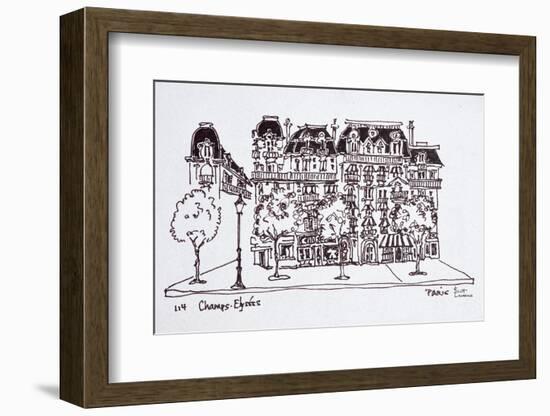 Traditional Haussmann architecture along the Champs Elysees, Paris, France-Richard Lawrence-Framed Photographic Print