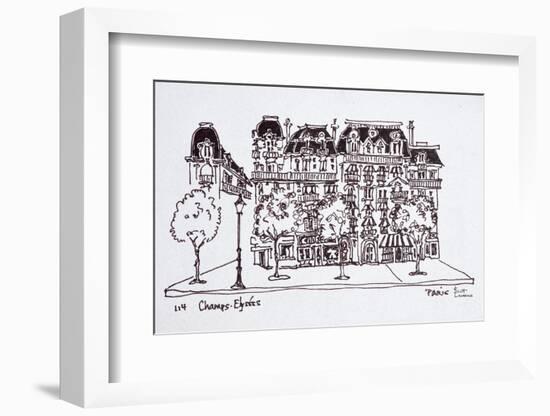 Traditional Haussmann architecture along the Champs Elysees, Paris, France-Richard Lawrence-Framed Photographic Print