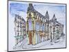 Traditional Haussmann style buildings on Rue Reaumur, Paris, France-Richard Lawrence-Mounted Photographic Print