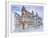 Traditional Haussmann style buildings on Rue Reaumur, Paris, France-Richard Lawrence-Framed Photographic Print