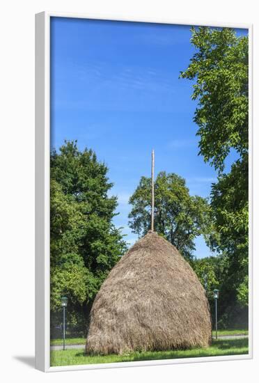 Traditional Haycock, Leipe, Spree Forest, Brandenburg, Germany, Europe-Chris Seba-Framed Photographic Print