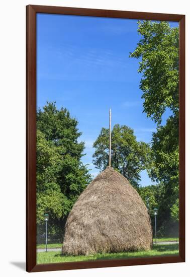 Traditional Haycock, Leipe, Spree Forest, Brandenburg, Germany, Europe-Chris Seba-Framed Photographic Print