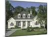 Traditional Home with Landscaping-null-Mounted Photographic Print