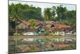 Traditional Homes and Situ Cangkuang Lake at This Village known for its Hindu Temple-Rob-Mounted Photographic Print