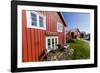 Traditional homes on Vega Island, Norway-Michael Nolan-Framed Photographic Print