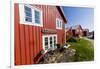 Traditional homes on Vega Island, Norway-Michael Nolan-Framed Photographic Print