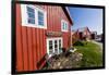 Traditional homes on Vega Island, Norway-Michael Nolan-Framed Photographic Print
