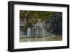 Traditional house and water wheel, Yunshuiyao Village, Fujian Province, China-Keren Su-Framed Photographic Print