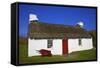 Traditional House, Cregneash, Isle of Man,Europe-Neil Farrin-Framed Stretched Canvas