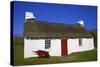 Traditional House, Cregneash, Isle of Man,Europe-Neil Farrin-Stretched Canvas