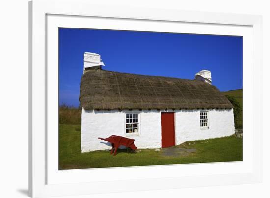 Traditional House, Cregneash, Isle of Man,Europe-Neil Farrin-Framed Photographic Print